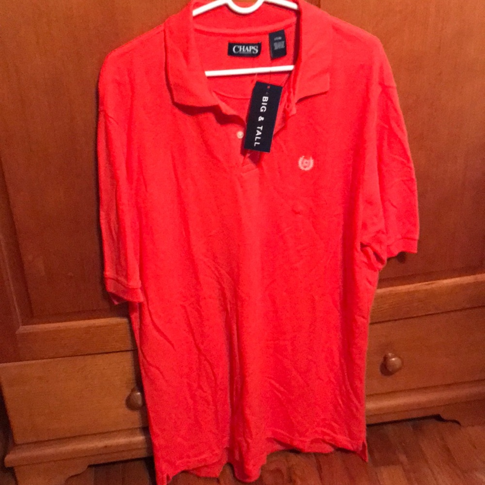 Chaps Long and Tall Orange shirt Large